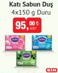 DURU KATI SABUN DUŞ 4X150 G DURU KATI SABUN DUŞ 4X150 G